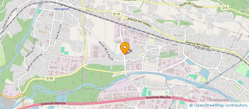 localisation de l'entreprise MONSIEUR GABRIEL REVIRON  THYEZ