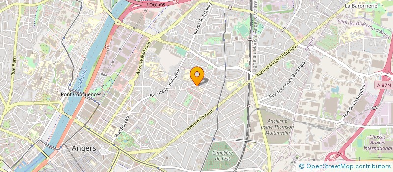 localisation de l'entreprise MONSIEUR GABRIEL RIDEAU à ANGERS