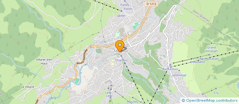 localisation de l'entreprise MONSIEUR GABRIEL RONCHIS  MEGEVE