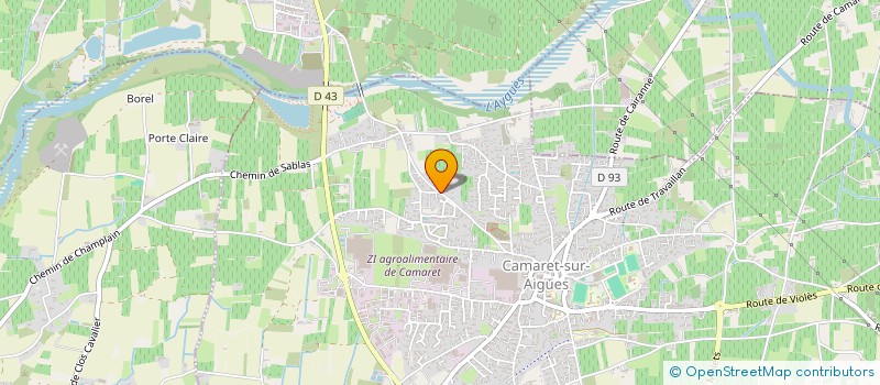 localisation de l'entreprise MONSIEUR GABRIEL ROSSI  CAMARET-SUR-AIGUES