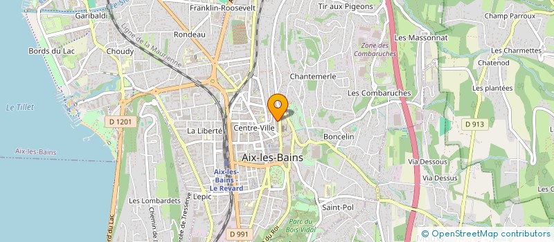 localisation de l'entreprise MONSIEUR GABRIEL ROULET à AIX-LES-BAINS
