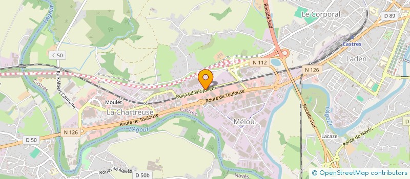 localisation de l'entreprise MONSIEUR GABRIEL ROUSSY  CASTRES