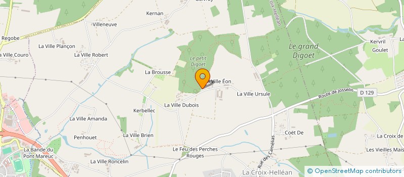 localisation de l'entreprise MONSIEUR GABRIEL ROUXEL à LA CROIX-HELLEAN