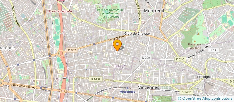 localisation de l'entreprise MONSIEUR GABRIEL SAADA  MONTREUIL