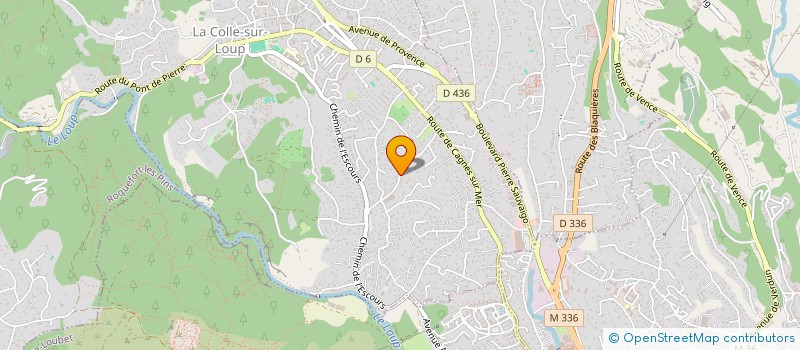 localisation de l'entreprise MONSIEUR GABRIEL SABATIER  LA COLLE SUR LOUP