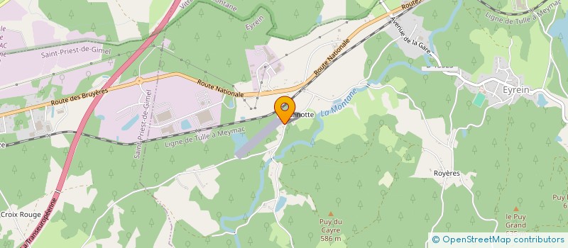 localisation de l'entreprise MONSIEUR GABRIEL SAINNEVILLE  EYREIN