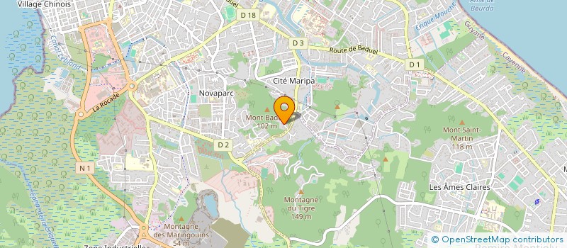 localisation de l'entreprise MONSIEUR GABRIEL SAINTIL  CAYENNE