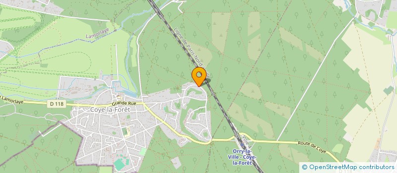 localisation de l'entreprise MONSIEUR GABRIEL SANDRIN  COYE-LA-FORET