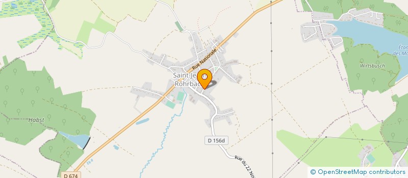 localisation de l'entreprise MONSIEUR GABRIEL SCHATZ  SAINT-JEAN-ROHRBACH