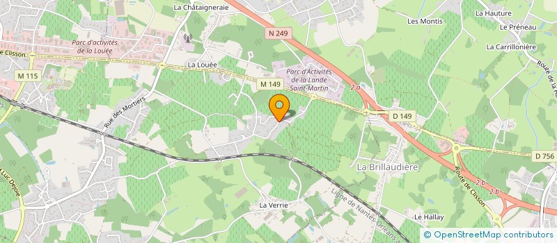 localisation de l'entreprise MONSIEUR GABRIEL STEPHANO  VERTOU