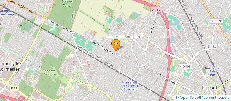 localisation de l'entreprise MONSIEUR GABRIEL STOLL  LE PLESSIS-BOUCHARD