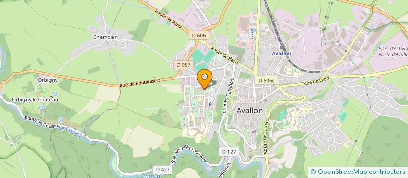 localisation de l'entreprise MONSIEUR GABRIEL TACHE  AVALLON