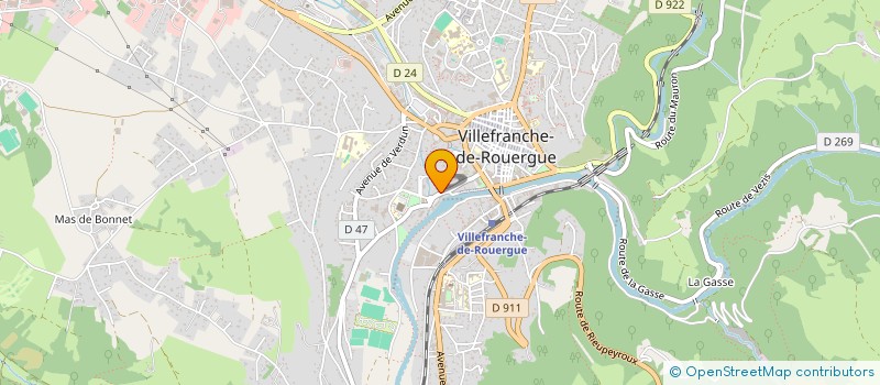 localisation de l'entreprise MONSIEUR GABRIEL TARROUX  VILLEFRANCHE-DE-ROUERGUE