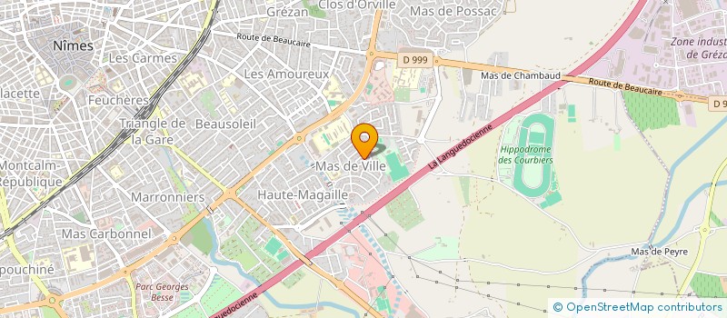 localisation de l'entreprise MONSIEUR GABRIEL THEROND  NIMES