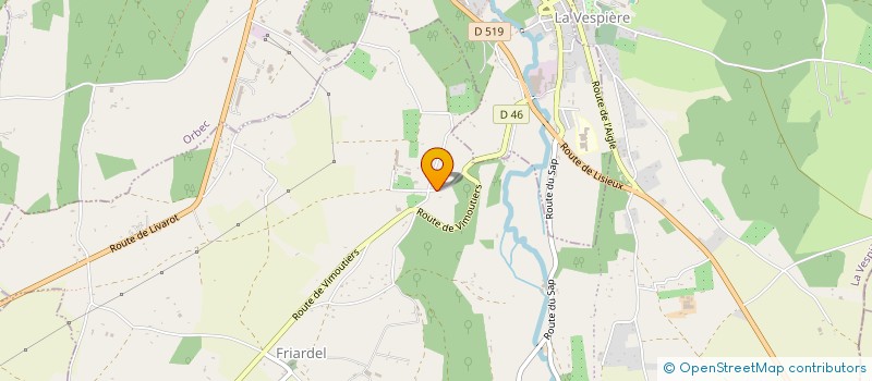 localisation de l'entreprise MONSIEUR GABRIEL THOMAS  LA VESPIERE-FRIARDEL