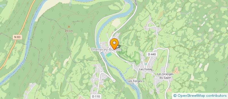 localisation de l'entreprise MONSIEUR GABRIEL TISSERAND  CHENECEY-BUILLON