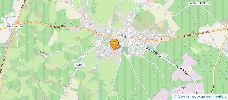 localisation de l'entreprise MONSIEUR GABRIEL TRANDAFIR  BAGES