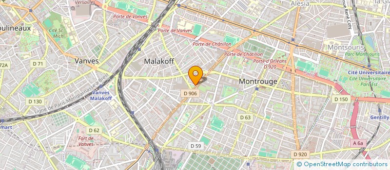 localisation de l'entreprise MONSIEUR GABRIEL URTEBISE  MALAKOFF