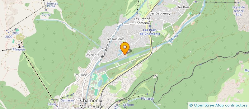 localisation de l'entreprise MONSIEUR GABRIEL VANDENDRIESSCHE  CHAMONIX-MONT-BLANC