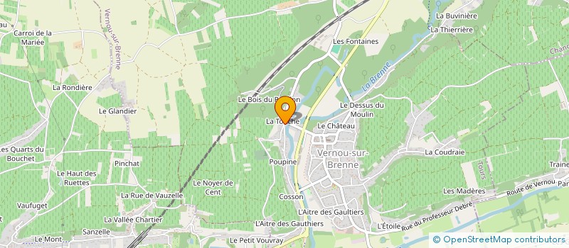 localisation de l'entreprise MONSIEUR GABRIEL VEAU à VERNOU-SUR-BRENNE