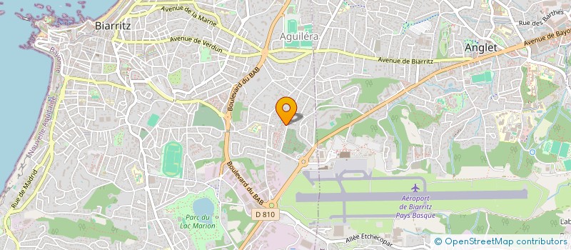 localisation de l'entreprise MONSIEUR GABRIEL VERDALLE  BIARRITZ