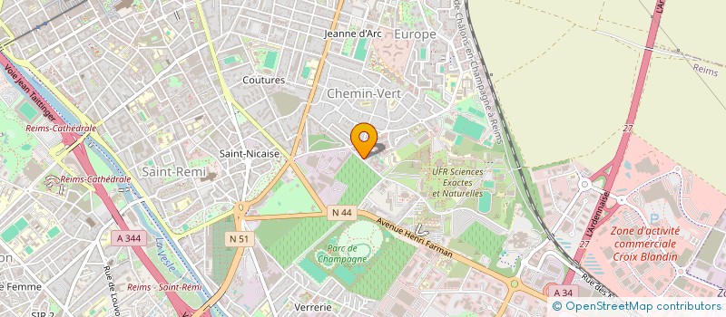 localisation de l'entreprise MONSIEUR GABRIEL VERHELST  REIMS