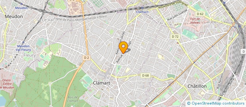 localisation de l'entreprise MONSIEUR GABRIEL VILLEFRANQUE à CLAMART