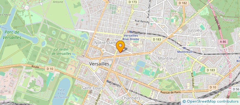 localisation de l'entreprise MONSIEUR GABRIEL VINCENT à VERSAILLES