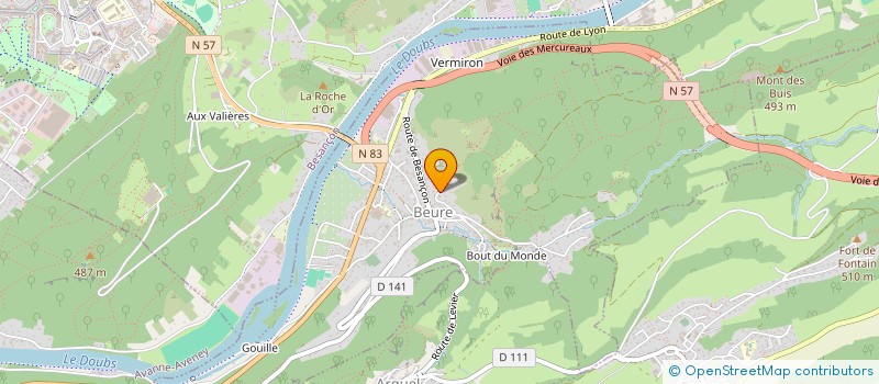 localisation de l'entreprise MONSIEUR GABRIEL VUILLEMENOT  BEURE