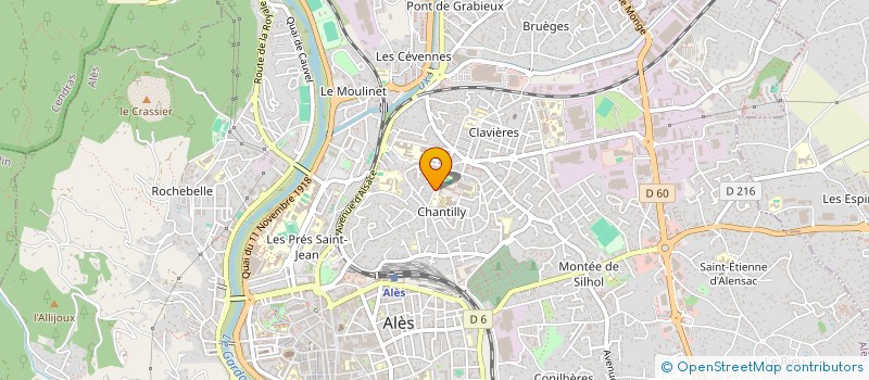 localisation de l'entreprise MONSIEUR GABRIEL WECK  ALES