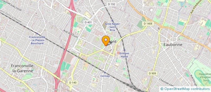 localisation de l'entreprise MONSIEUR GABRIEL YACOUB-CHAULANGES  ERMONT