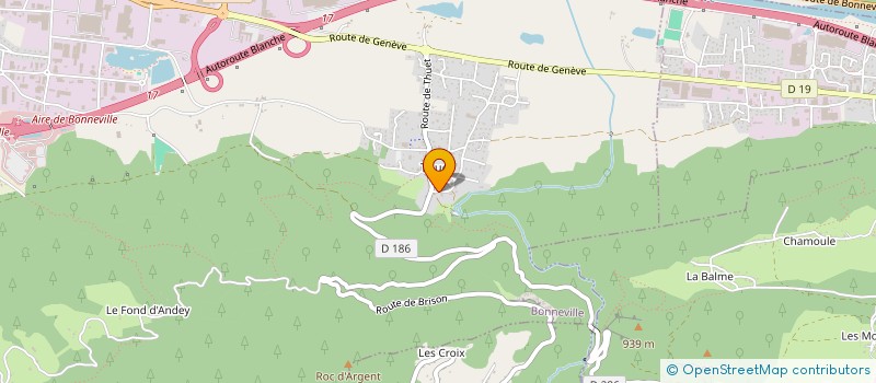 localisation de l'entreprise MONSIEUR GABRIEL YVAN  BONNEVILLE