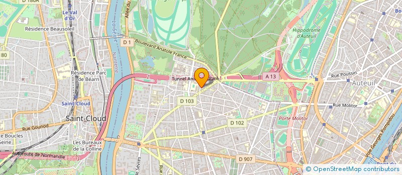localisation de l'entreprise MONSIEUR GABRIEL-YVAN RELIGIOSO  BOULOGNE-BILLANCOURT
