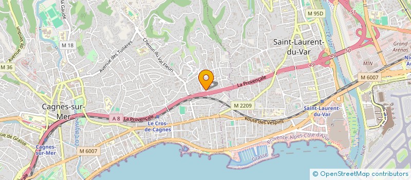 localisation de l'entreprise MONSIEUR GABRIEL ZOUIOUECHE  CAGNES-SUR-MER