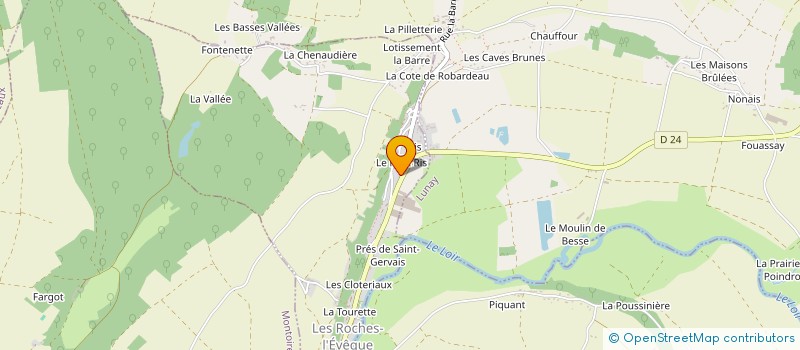 localisation de l'entreprise MONSIEUR GABRIELE CAPPONI  LES ROCHES-L'EVEQUE