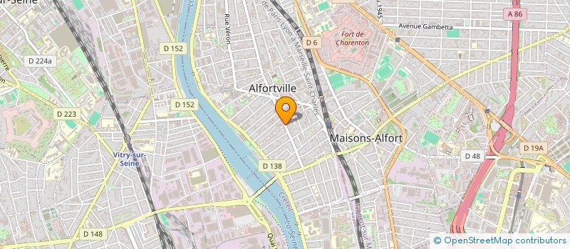 localisation de l'entreprise MONSIEUR GABRIELI RENATO DARIDA à ALFORTVILLE