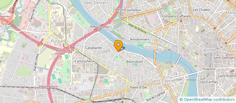 localisation de l'entreprise MONSIEUR GABRIELLE FLANDROIS  TOULOUSE