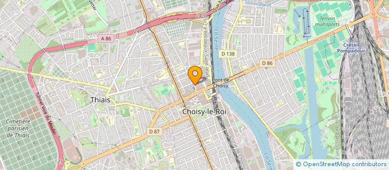 localisation de l'entreprise MONSIEUR GABRIELY M'VOUAMA  CHOISY-LE-ROI