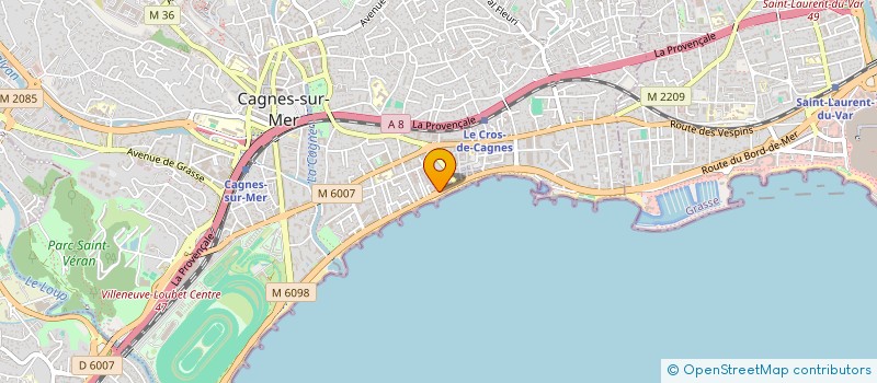 localisation de l'entreprise MONSIEUR GABY BENAMOUR à CAGNES-SUR-MER