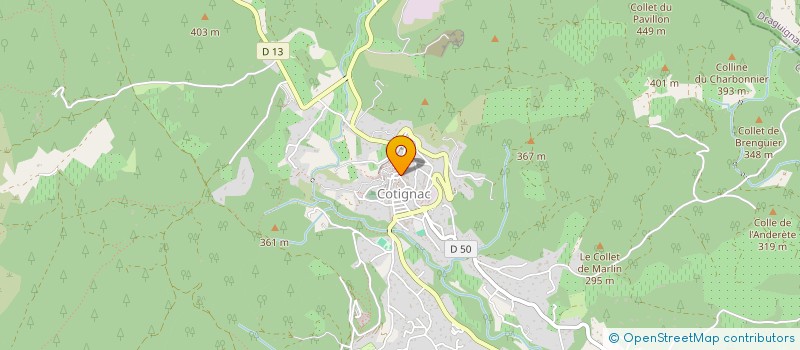 localisation de l'entreprise MONSIEUR GABY FALCONE  COTIGNAC