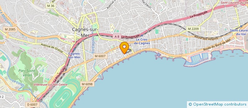 localisation de l'entreprise MONSIEUR GABY PIZANA  CAGNES SUR MER