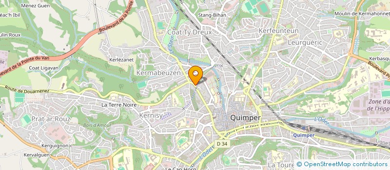 localisation de l'entreprise MONSIEUR GABY SOMVONGS à QUIMPER