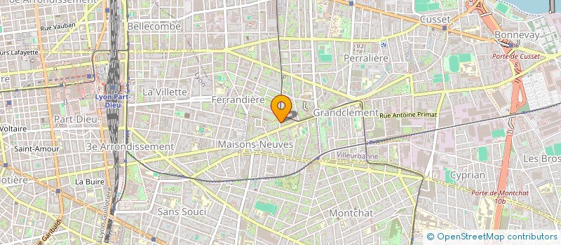 localisation de l'entreprise MONSIEUR GABY TORDJMANN  VILLEURBANNE