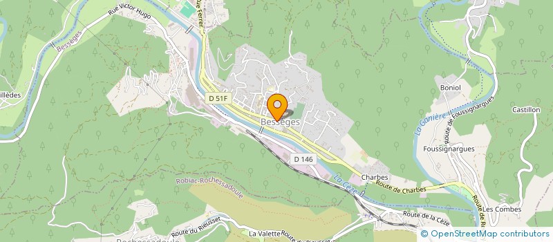 localisation de l'entreprise MONSIEUR GADEA SALA  BESSEGES