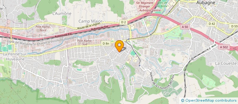 localisation de l'entreprise MONSIEUR GAEL AIGLIN  AUBAGNE