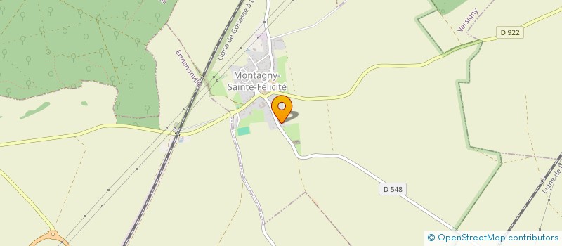 localisation de l'entreprise MONSIEUR GAEL AMELINE  MONTAGNY-SAINTE-FELICITE