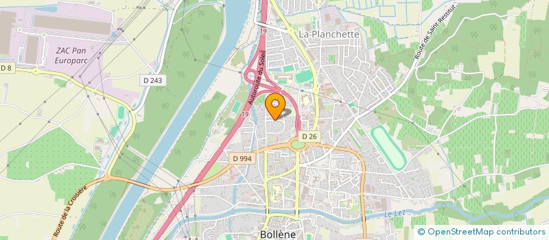 localisation de l'entreprise MONSIEUR GAEL ANGLEVIEL  BOLLENE