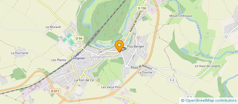 localisation de l'entreprise MONSIEUR GAEL AUDIER  LUSIGNAN