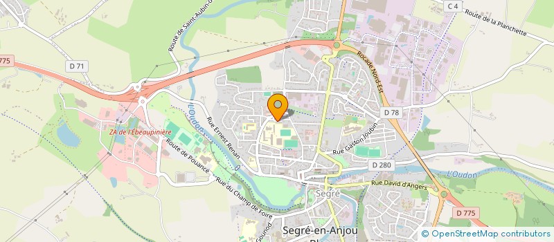 localisation de l'entreprise MONSIEUR GAEL BAYLAC  SEGRE-EN-ANJOU BLEU