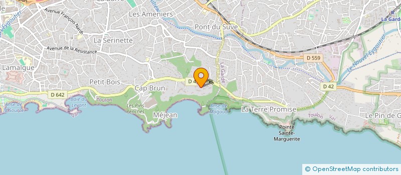 localisation de l'entreprise MONSIEUR GAEL BEAUCHESNE  TOULON